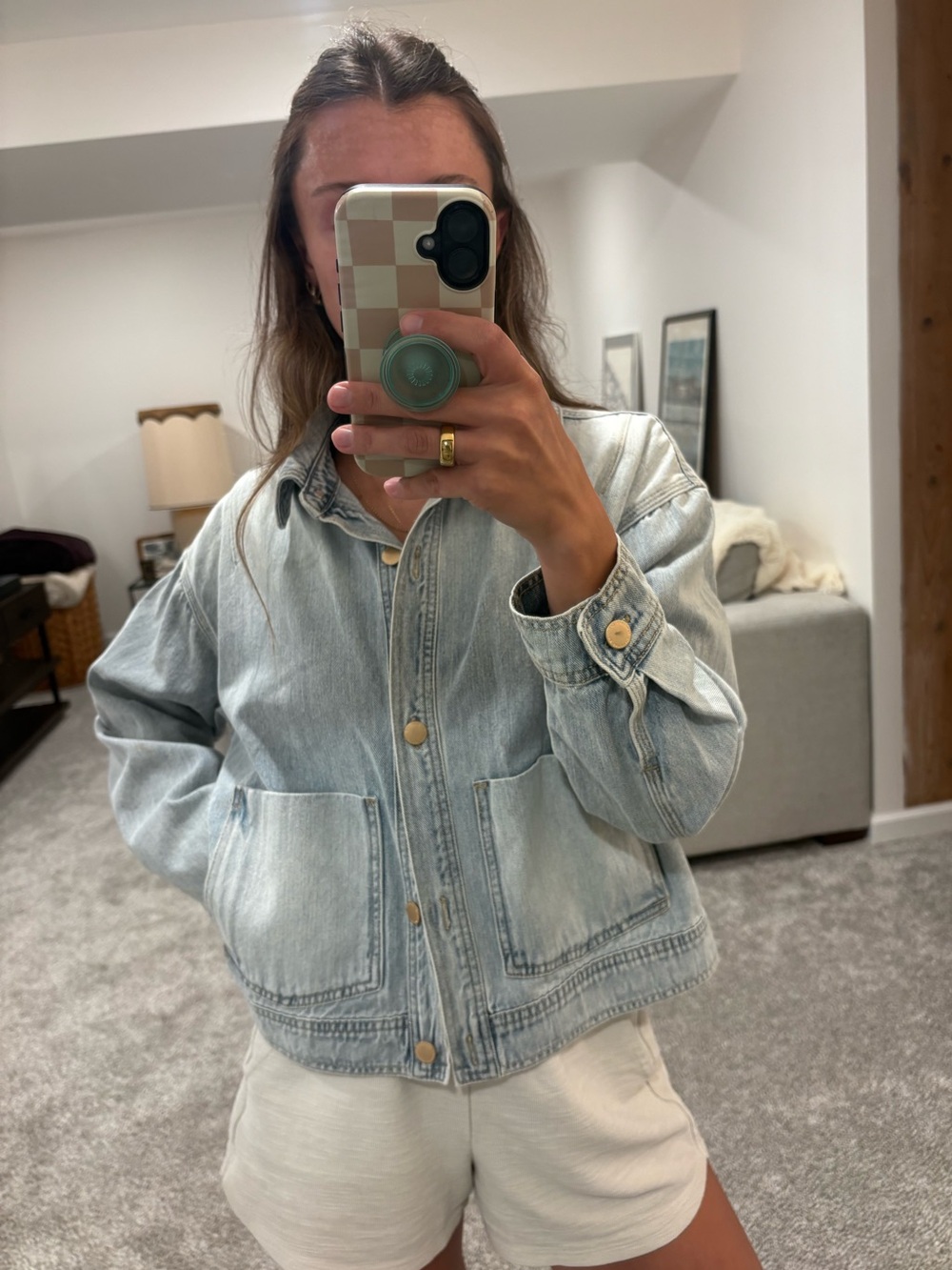 Democracy Light Wash Denim Jacket
